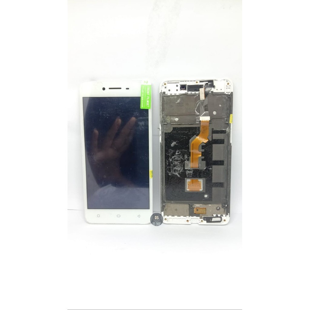 LCD Touchscreen Plus Frame OPPO A37 / A37F PUTIH Tatakan Tulang LCD Touchscreen