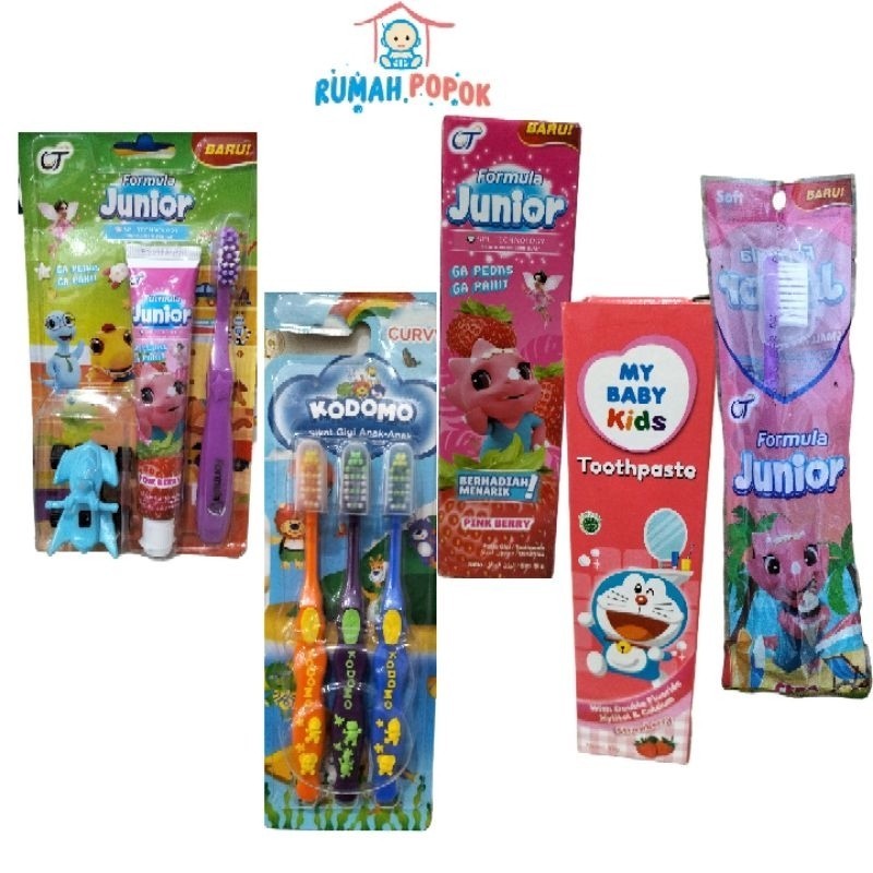 sikat gigi anak formula / Kodomo/ pasta gigi + hadiah