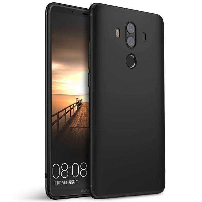 HUAWEI MATE 10 PRO PREMIUM MATTE CASE SOFT BLACK PROTECTION CAMERA