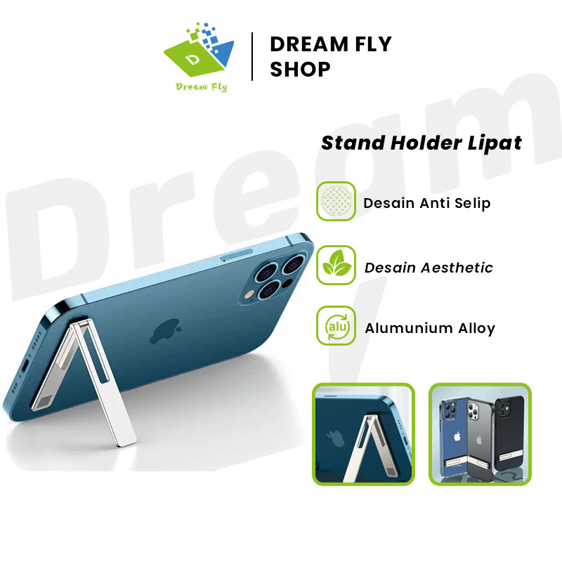 Holder Stand Hp Clip Mini / Stand Holder Lipat Ultra Thin Tipis Invisible Holder HP / Phone Stand Ho