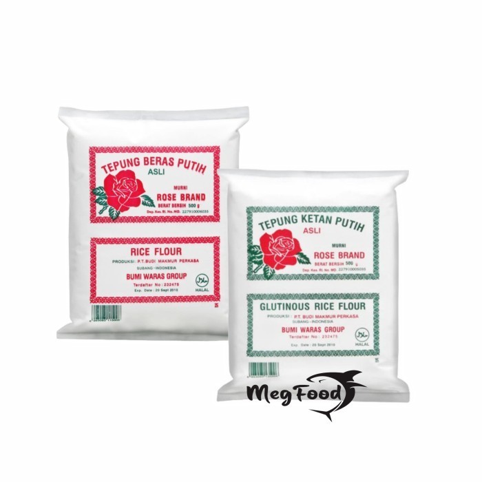 

Tepung Ketan Putih | Beras Putih Rose Brand 500g