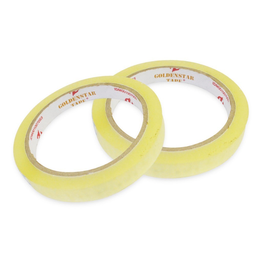 

Selotip Kecil Isolasi Solasi Goldenstar Tape Lakban Kecil Bening Putih Goldenstar Tape