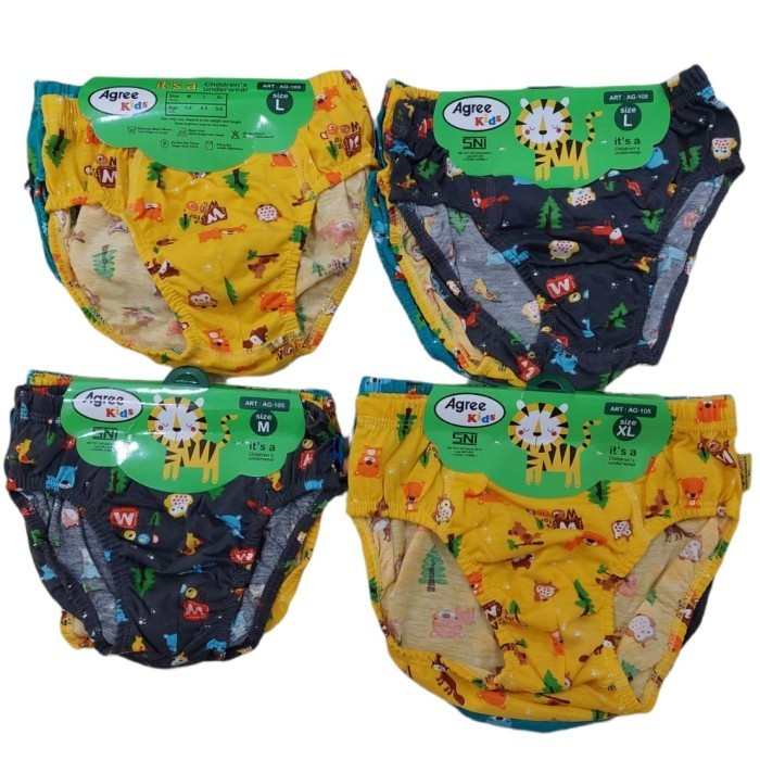 Celana Dalam Anak Laki laki Agree Kids isi 3pc - XXL