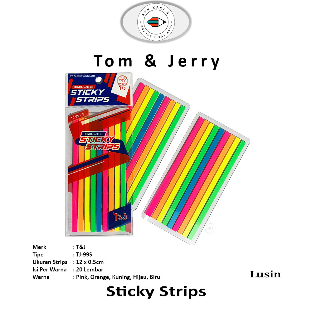 

TOM & JERRY - Highligter Sticky Strips TJ 99-S - Pad