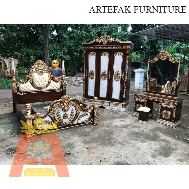 Artefak Furniture Set kamar cinta kayu jati