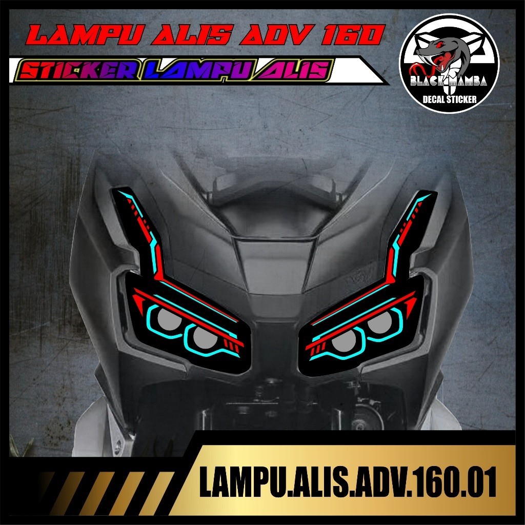 STICKER LAMPU ADV 160 STRIPING DECAL LAMPU ALIS ADV 160 01
