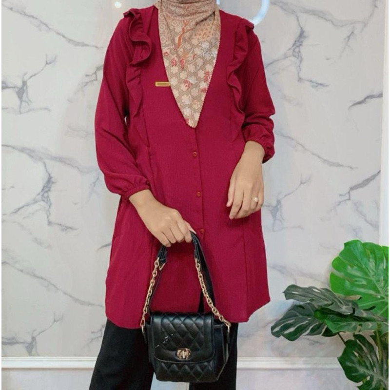 HAIDA TUNIK / BAJU ATASAN WANITA MUSLIMAH / TUNIK