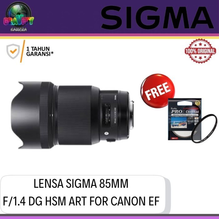 SIGMA 85MM F1.4 DG HSM ART FOR CANON EF / LENSA SIGMA 85MM F1.4 DG HSM