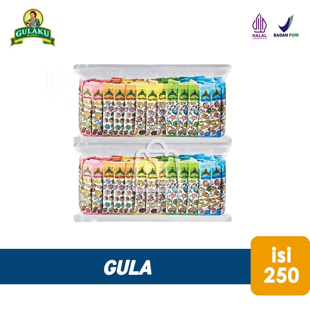 

Gulaku Stick Gula Pasir Sachet 8gr (2 Pack isi 250)