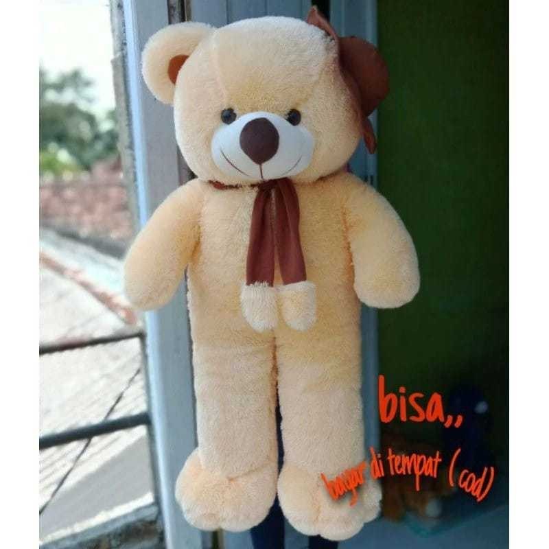 TERPOPULER Boneka Jumbo Teddy Bear Beruang 1 Meter boneka beruang jumbo boneka comel boneka beruang