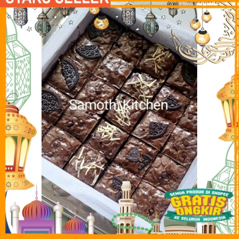 

BROWNIS SEKAT FUDGY || BROWNIES NYOKLAT ENAK HOMEMADE TANPA BAHAN PENGAWET/ King J Snack