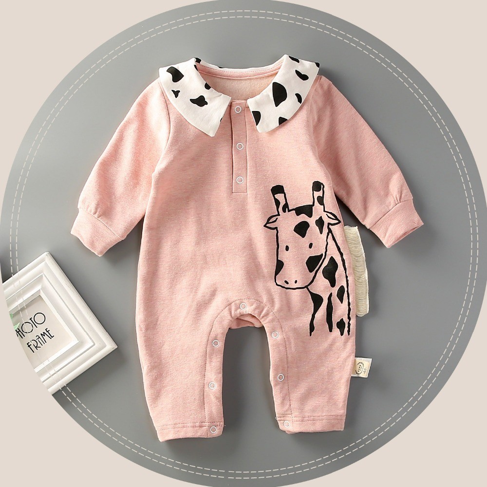 Grosir Pakaian Bayi Korea Baju Monyet Lengan Panjang Bayi Laki-laki dan Perempuan Bayi