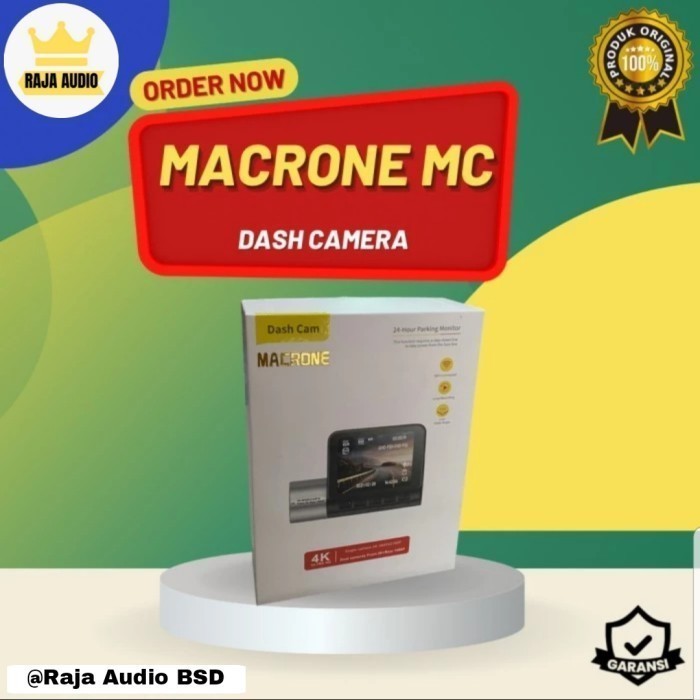 Jual DASHCAM MACRONE 4K ULTRA HD