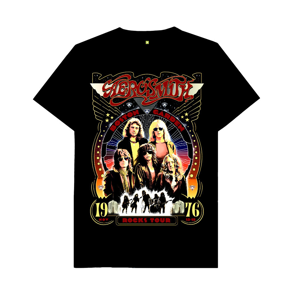 BAJU BAND AEROSMITH 1976 ROCK TOUR