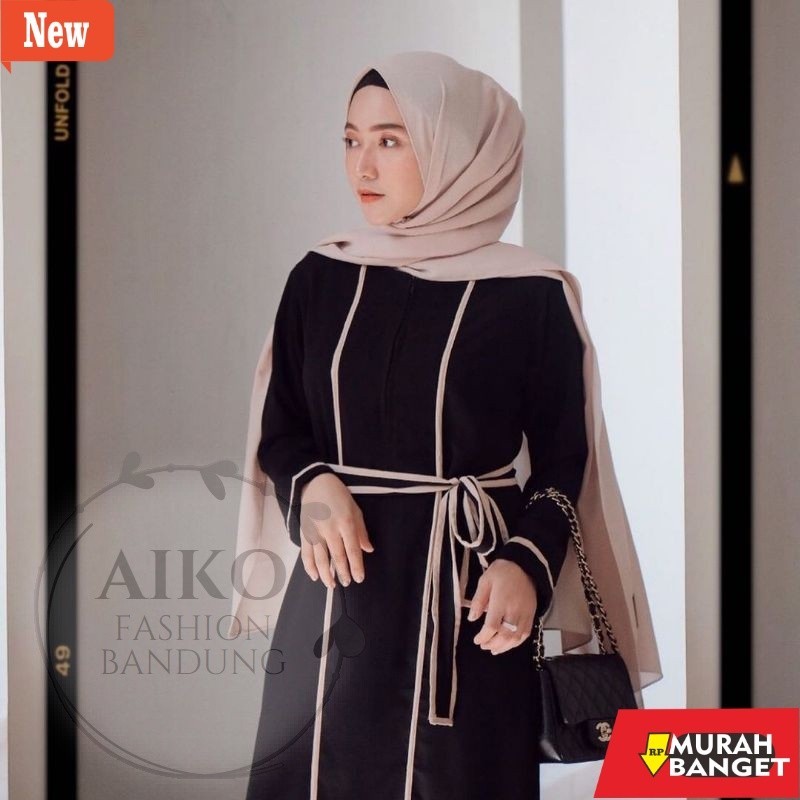 Baju lebaran ala Timur Tengah- Abaya Citra Kirana Gamis Arab Gamis Muslim Dress Murah Gamis Syari