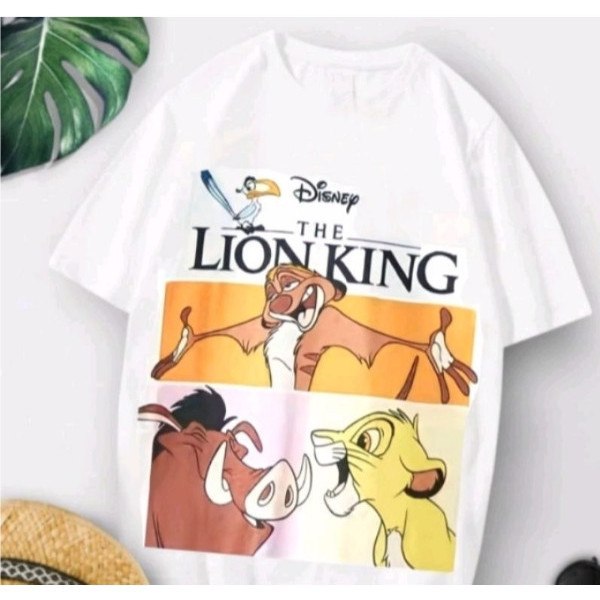 BAJU KAOS TSHIRT ZARA WHITE DISNEY LION KING ANAK LAKI/ PEREMPUAN