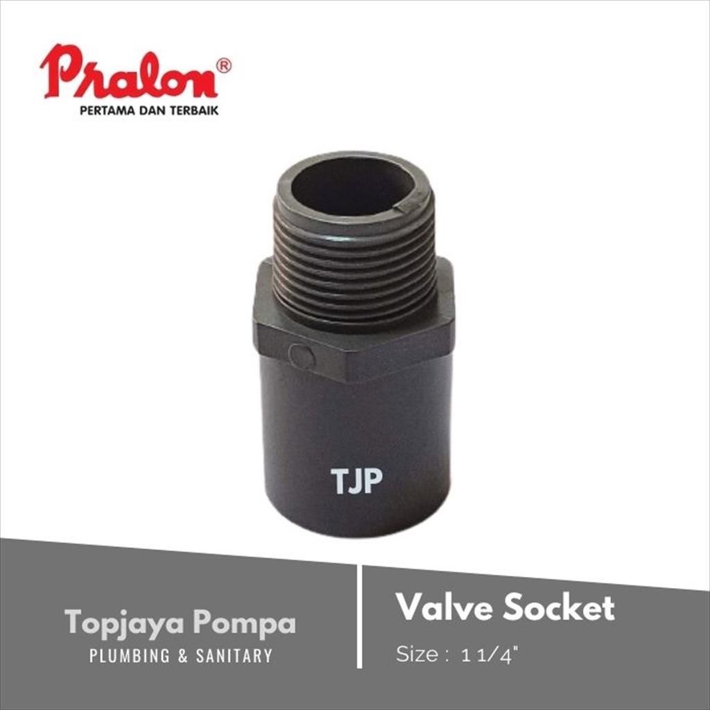 VALVE SOCKET PVC AW PRALON 1 1/4"