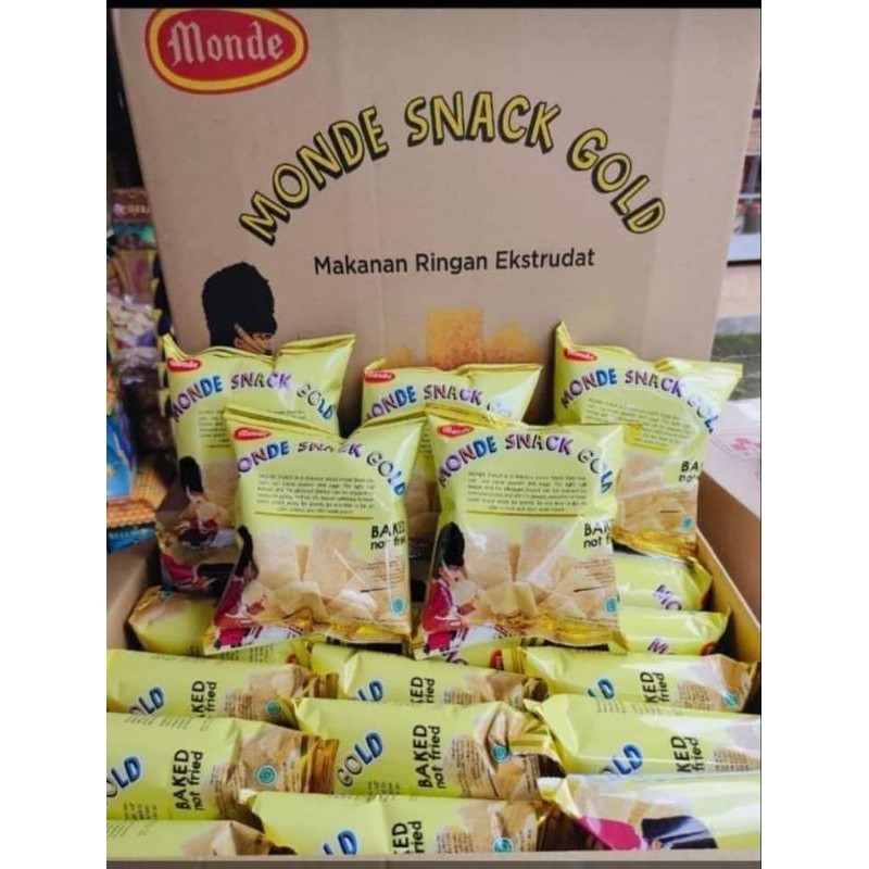 

TERMURAH Monde Snack Gold 27g 1 dus ISI 45pcs