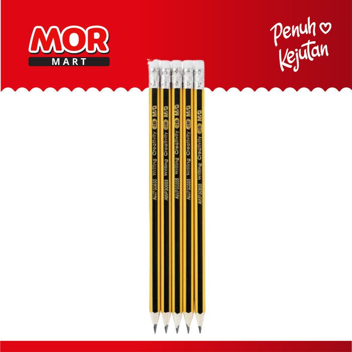 

M&G Pencil 2B Hexagon With Eraser AWP30855 1 pcs