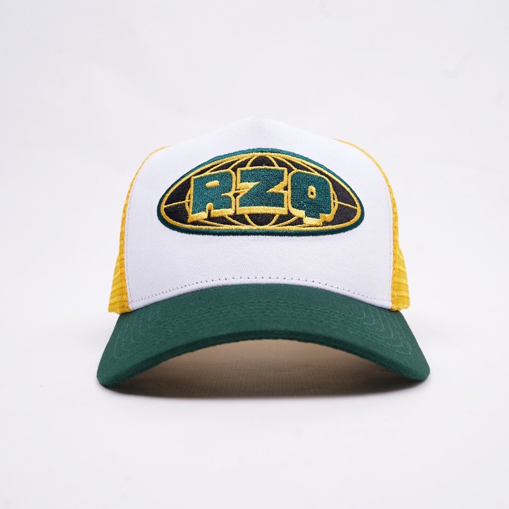 RZQ WORLD / HAT SERIES / Trucker Hat / Polo Caps / Topi Baseball / Yellow Green