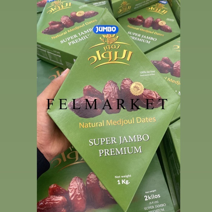 

Kurma Medjoul Super Jambo Premium / Kurma Medjool Super Jumbo / 1 Kg