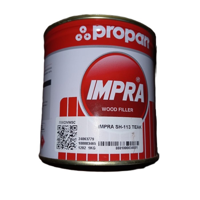 Dstore.Dempul Kayu 1 Kg Impra Propan - Wood Filler Teak Jati Cocoa White Sh-114 White Sh-117