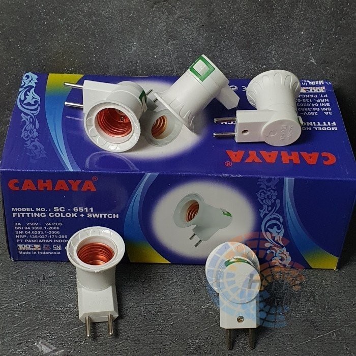 colokan fitting lampu tidur CAHAYA