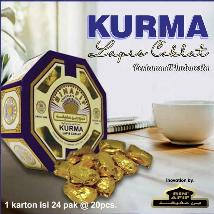 

ATMA Kurma lapis coklat bin afif isi 20 COKLAT isi kurma