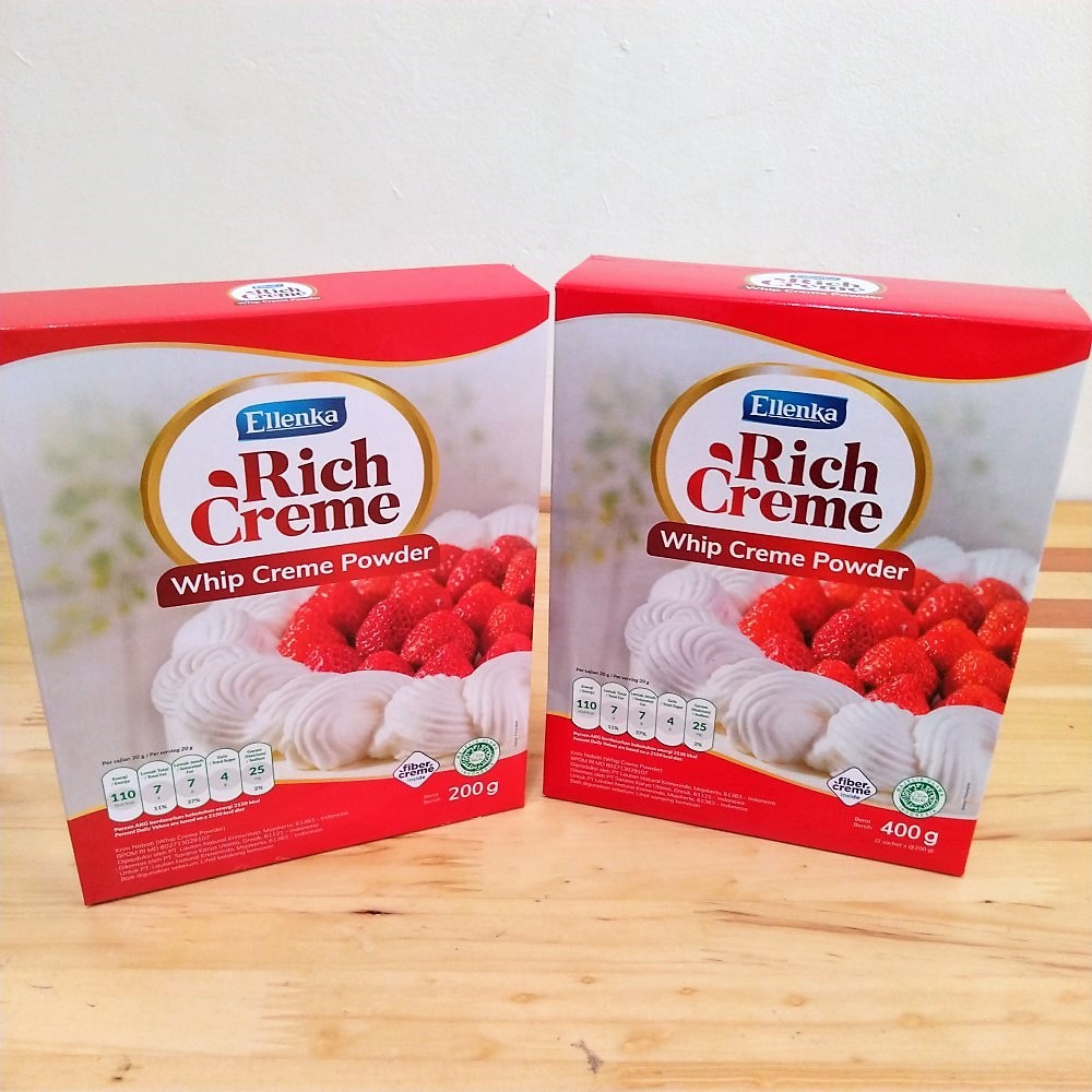 

pekanbaru / Ellenka Rich Creme Whip Creme Powder / Whipping Cream Bubuk 200g 400g