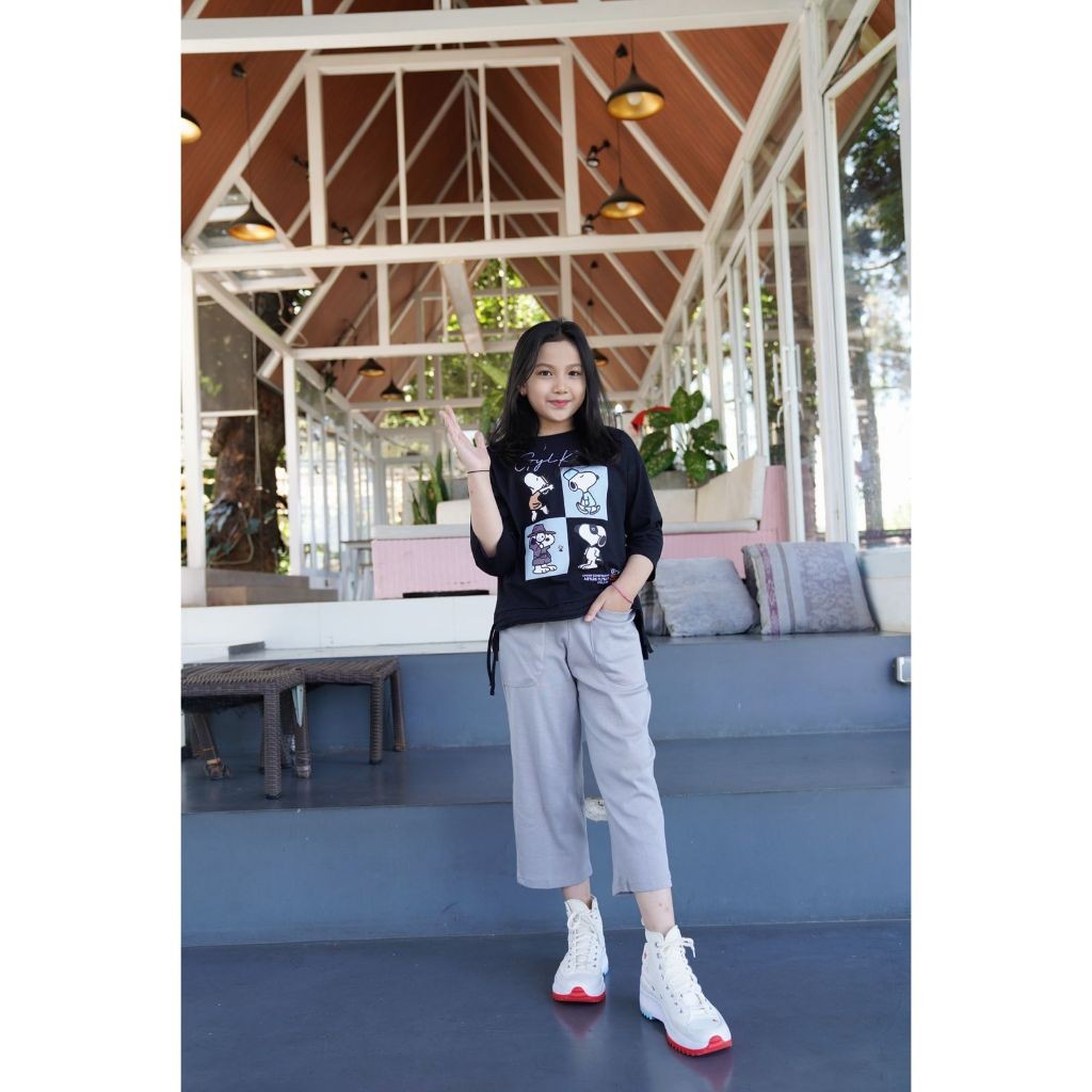 FG67UI Gyl Kids Setelan Celana Kaos Anak Perempuan