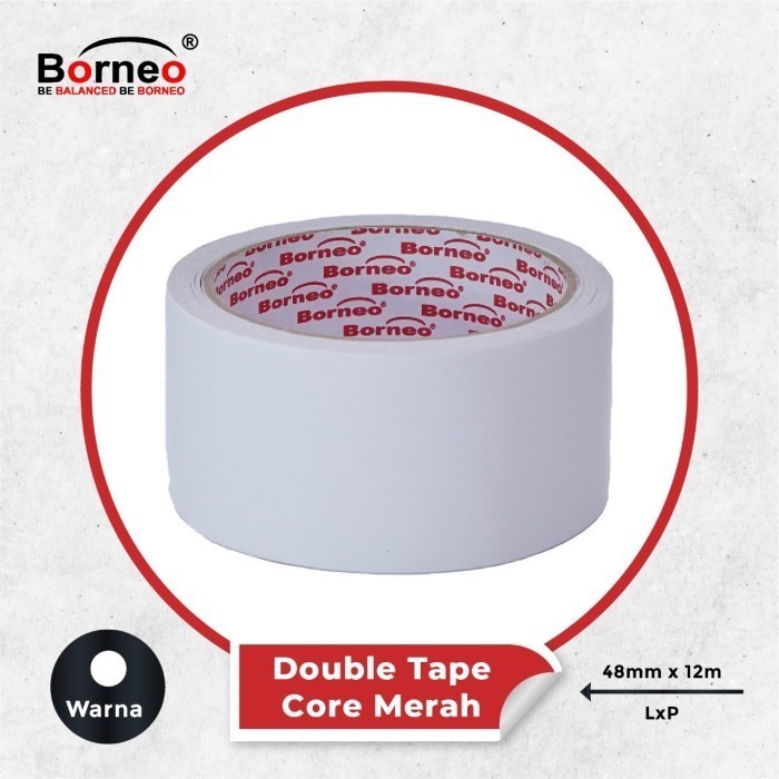 

Double Tape Core Merah 48MMx12M Borneo - Double Tape Core Merah 2 INCh Borneo