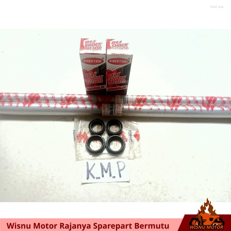 PAKET AS SHOCK OLI SHOCK SIL SOK SIL ABU AS SOK DEPAN SUZUKI SATRIA FU 150 NEW OLD LAMA BARU FU 150