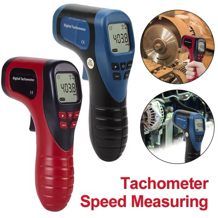 Digital Tachometer Laser Non Contact Tachometer RPM Meter Digital
