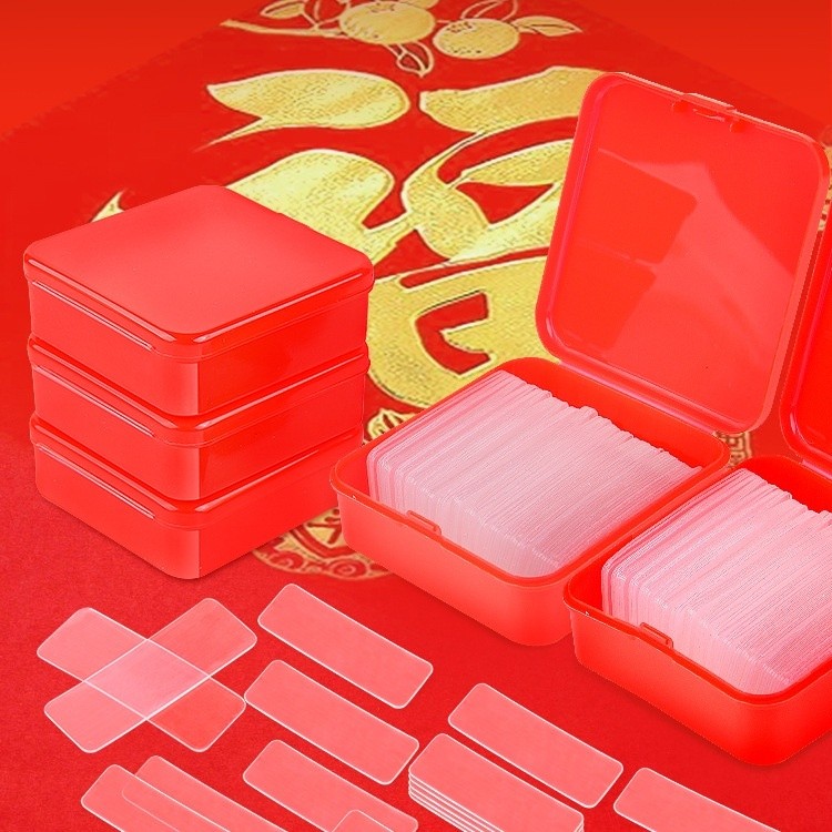 

WINS Perekat Stiker Set Box 60pcs Double Tape Nano Transparan Anti Air