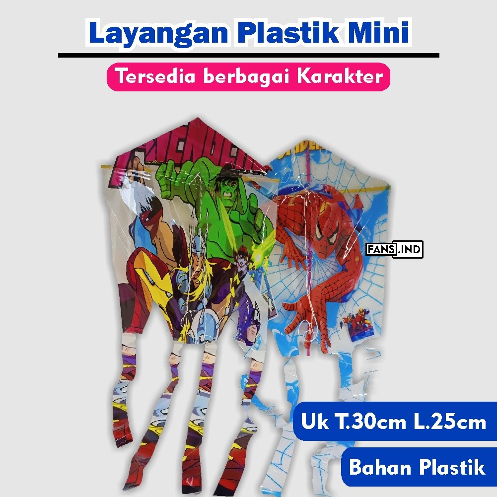 Layangan Plastik Layangan Kecil Mini Karakter