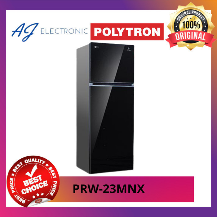 KULKAS POLYTRON PRW-23-MNX / PRW23MNX / PRW 23 MNX , 2 PINTU