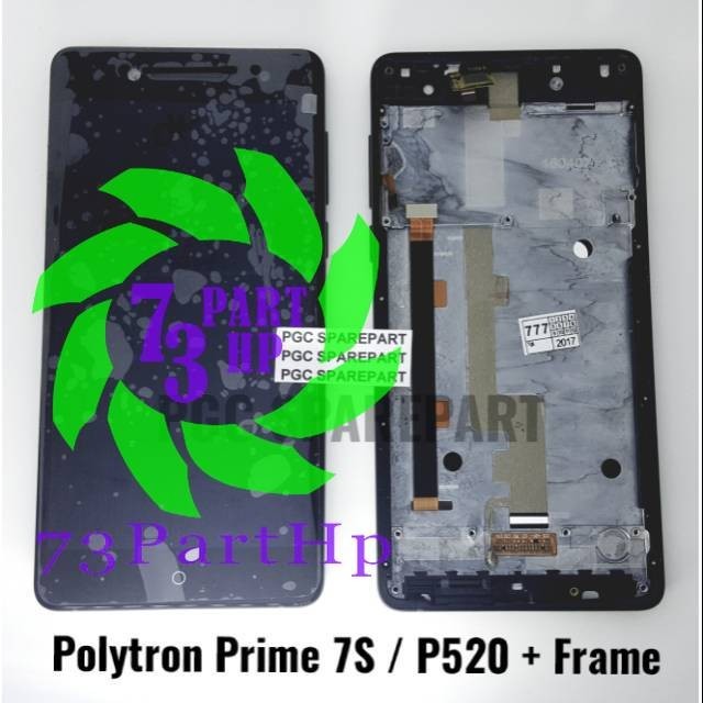 Original OEM LCD Touchscreen Fullset + Frame Polytron Prime 7S / Polytron P520 - 73PartHp