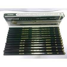 

12PCS PENSIL M2000 HIJAU 2 B HARGA1 LUSIN