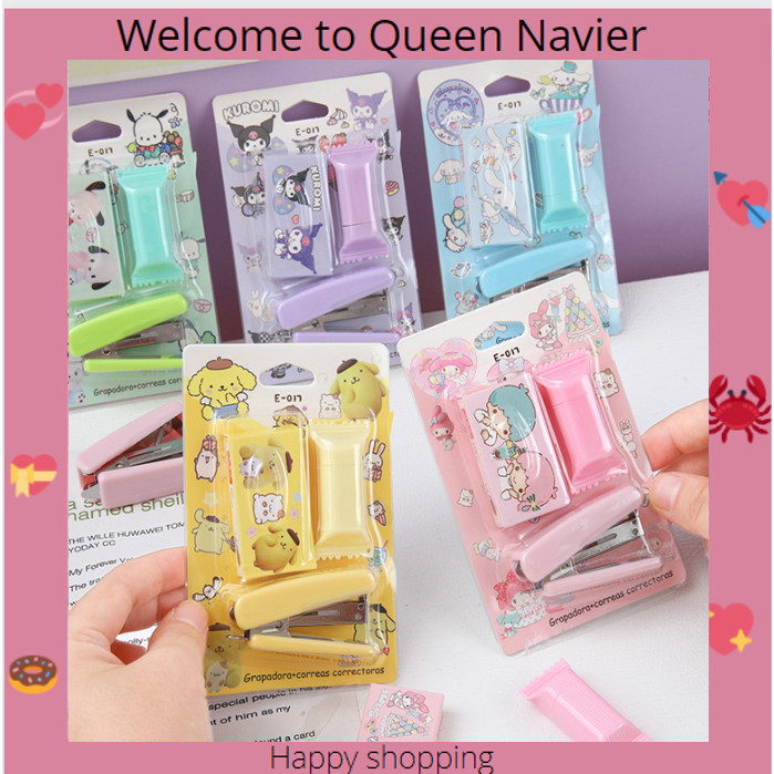 

QN - Staples sanrio lucu hekter 3in1 motif kuromi