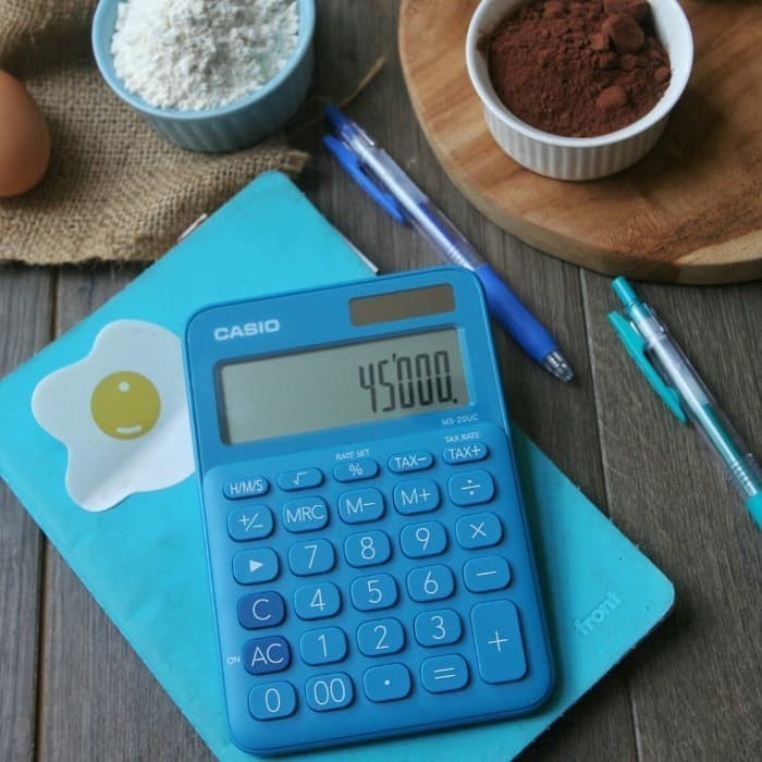

CASIO Colorful Calculator MS-20UC-Blue