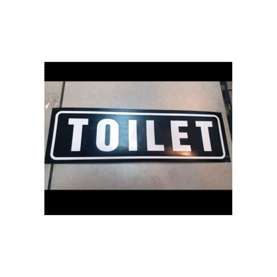 

SIGN STIKER TOILET 30X10CM RAMBU K3 LEBEL