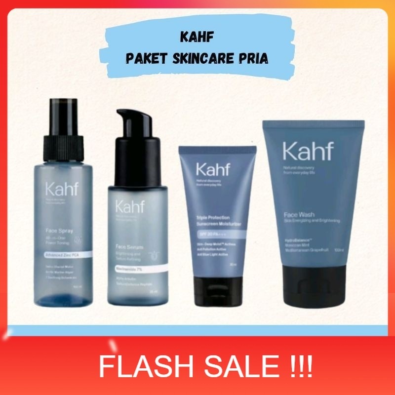 PROMO Kahf Paket Lengkap Skincare Pria Full Set | Skincare Kahf 1 Paket Lengkap