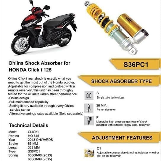 Mrynt SHOCK OHLINS VARIO 125/150 ORIGINAL
