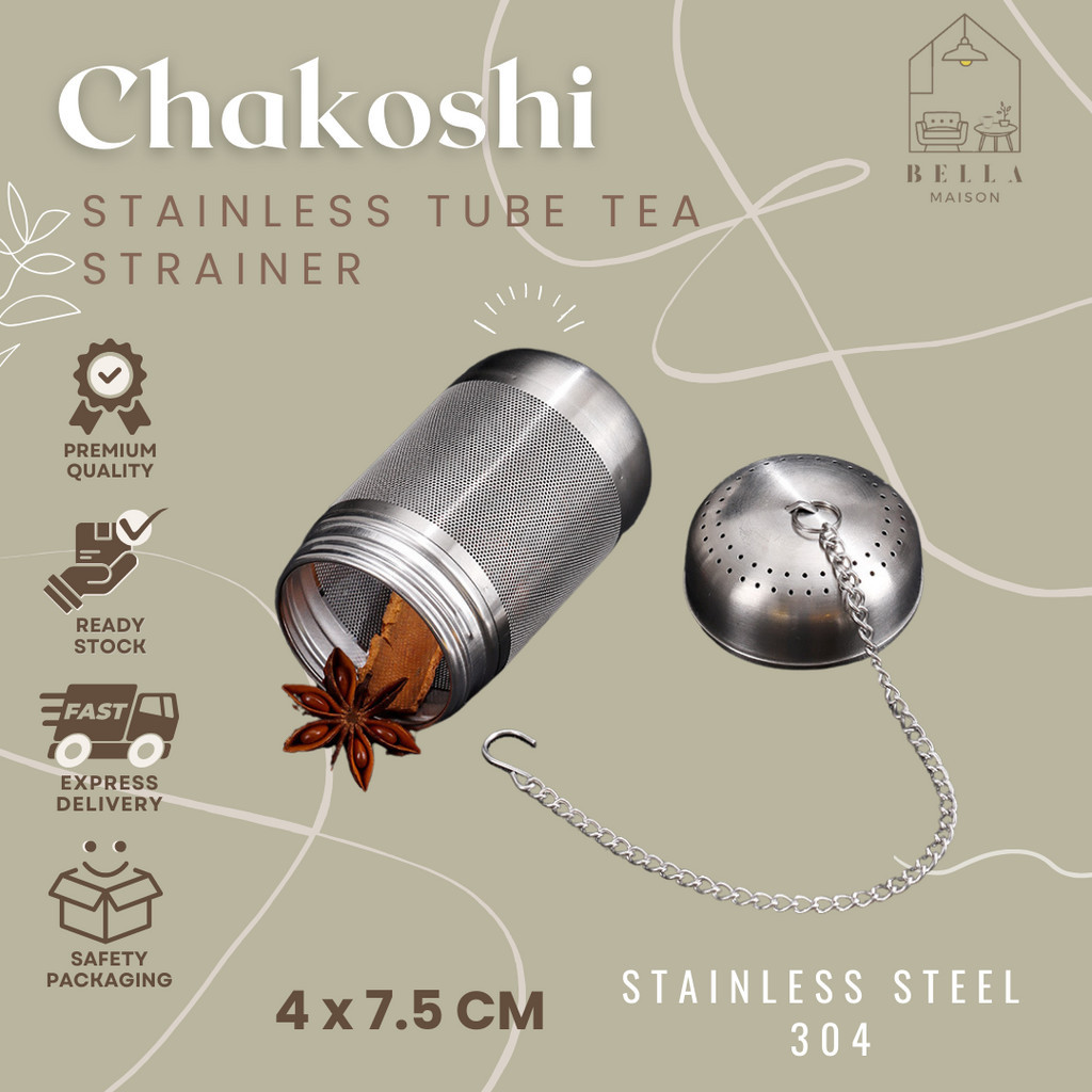 Saringan Teh Tabung CHAKOSHI Stainless Tube Tea Strainer