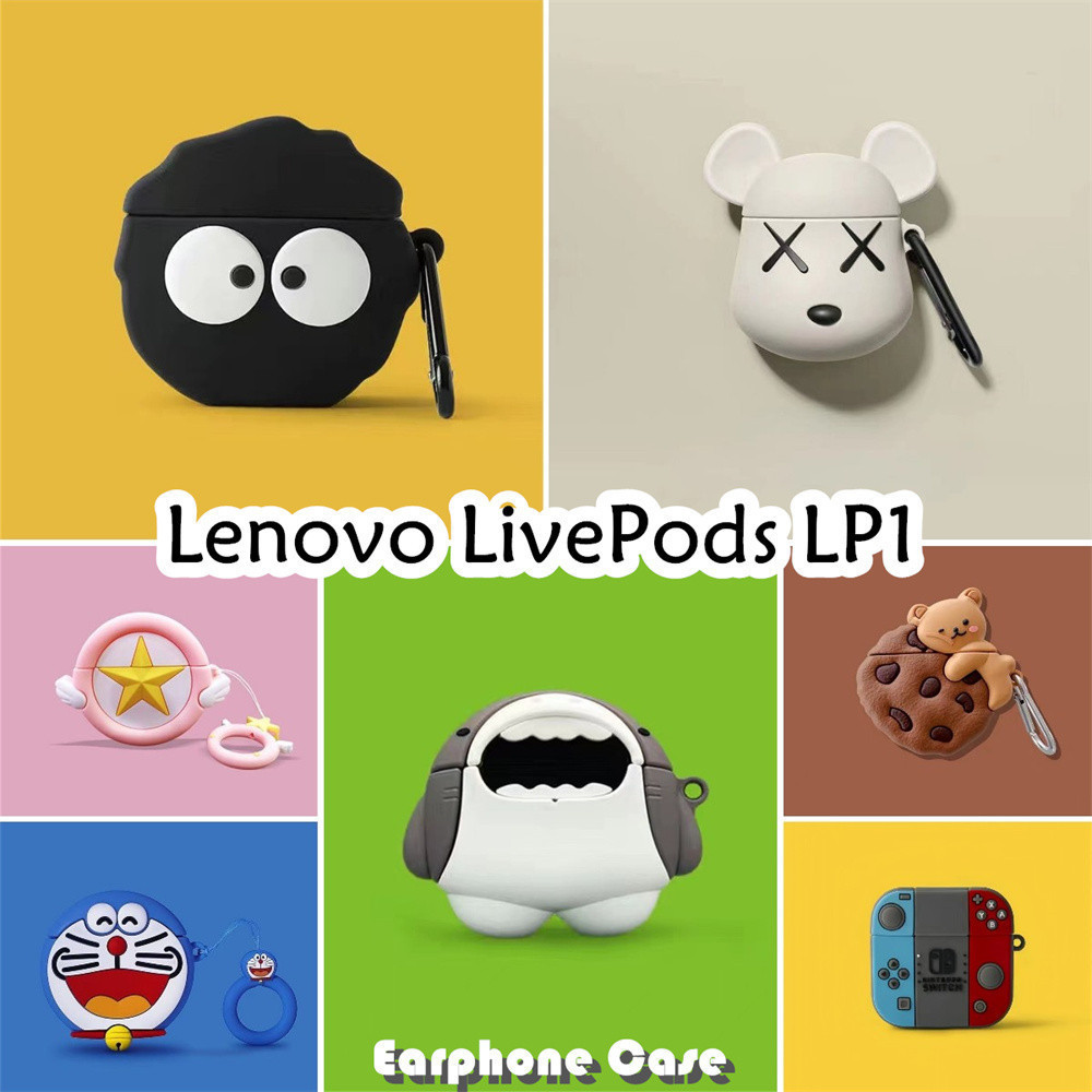 【distinctive】Untuk Lenovo LivePods LP1 Case Lucu Kartun Batman Soft Silicone Earphone Case Cover