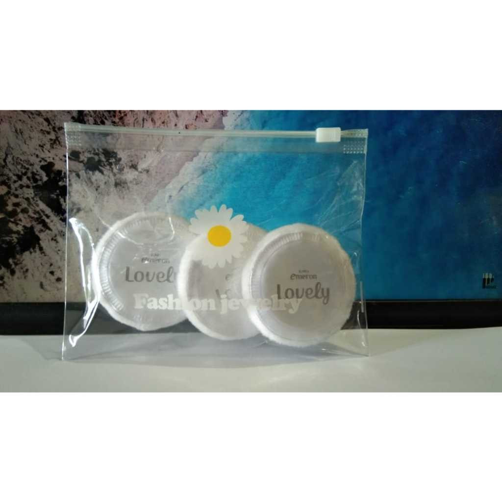 6 Pcs Spons Bedak EMERON LOVELY Free Pouch - Spons Bedak Tabur Berkualitas