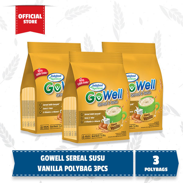 

Gowell Sereal Susu Vanilla POLYBAG x3