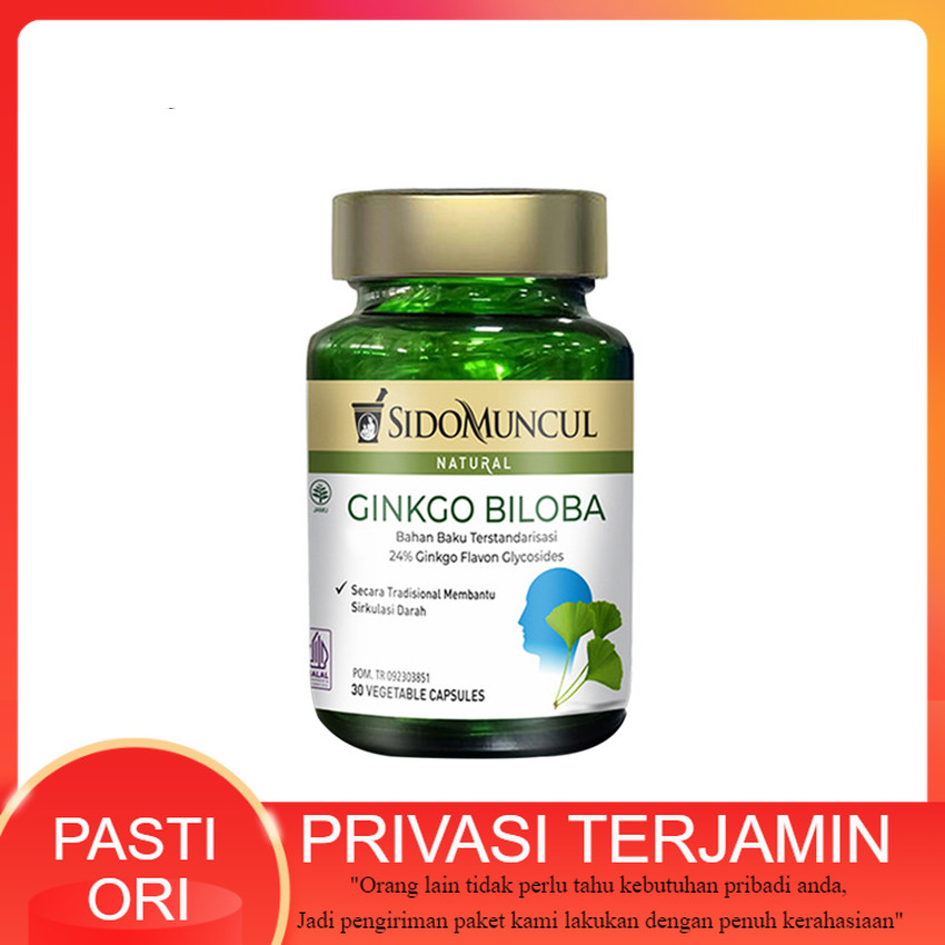 Sido Muncul Ginkgo Biloba 30 Kapsul / Ginkgo biloba sidomuncul