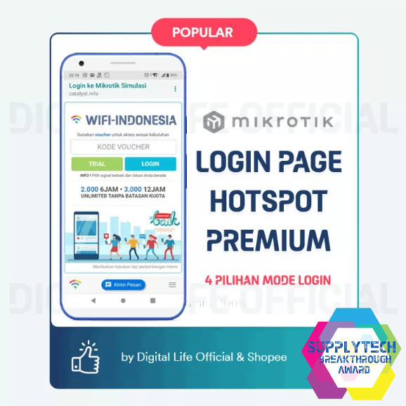 Login Page Mikrotik Hotspot - Catalyst Premium 2.x