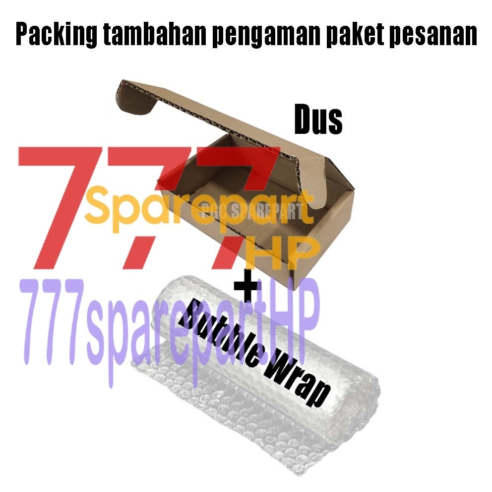 

Bubble Wrap + Kotak Dus Packingan Box untuk pengaman paket pesanan LCD Touchscreen Casing Backdoor Baterai Konektor Camera Barang Pecah Belah dll - 777sparepartHP